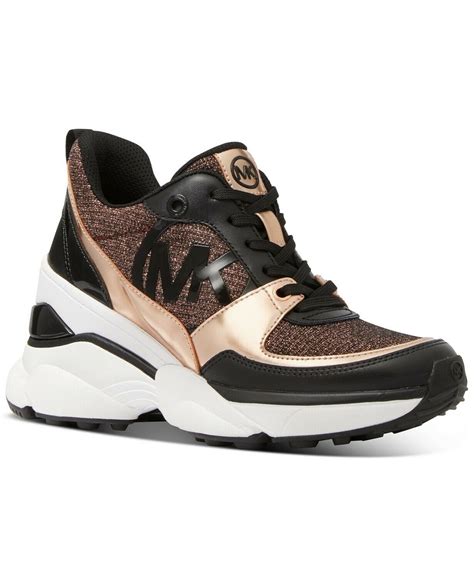 michael kors kane sneakers|michael kors rose gold sneakers.